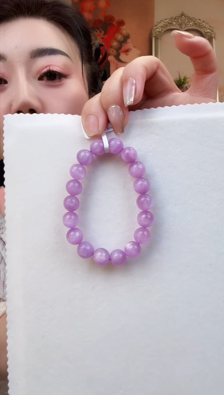 【闪购商品】锂辉石手串未镶嵌手串11-12mm