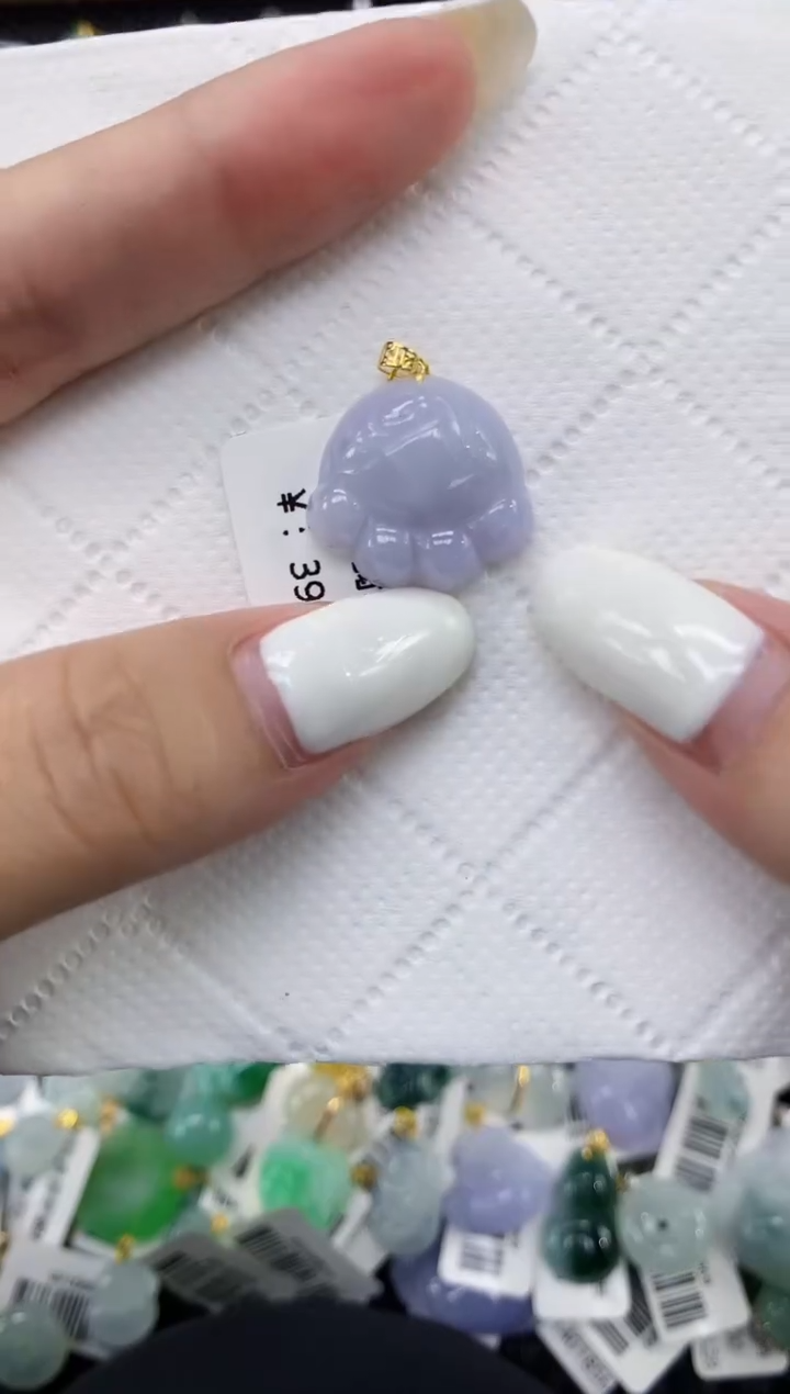 颈饰18K金镶嵌翡翠11111111111