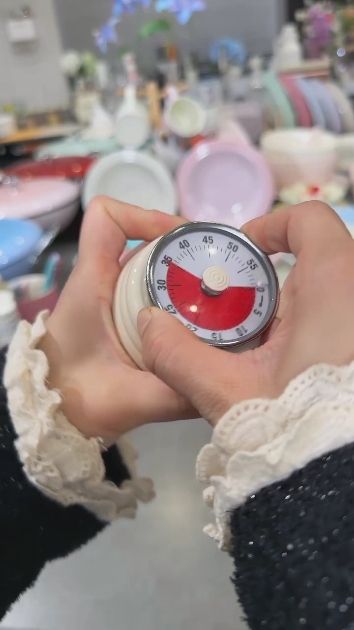 【闪购商品】瓷计时器-奶油白