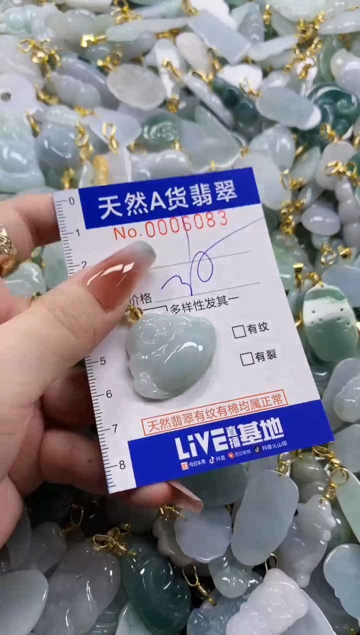 颈饰未镶嵌翡翠天然A货翡翠