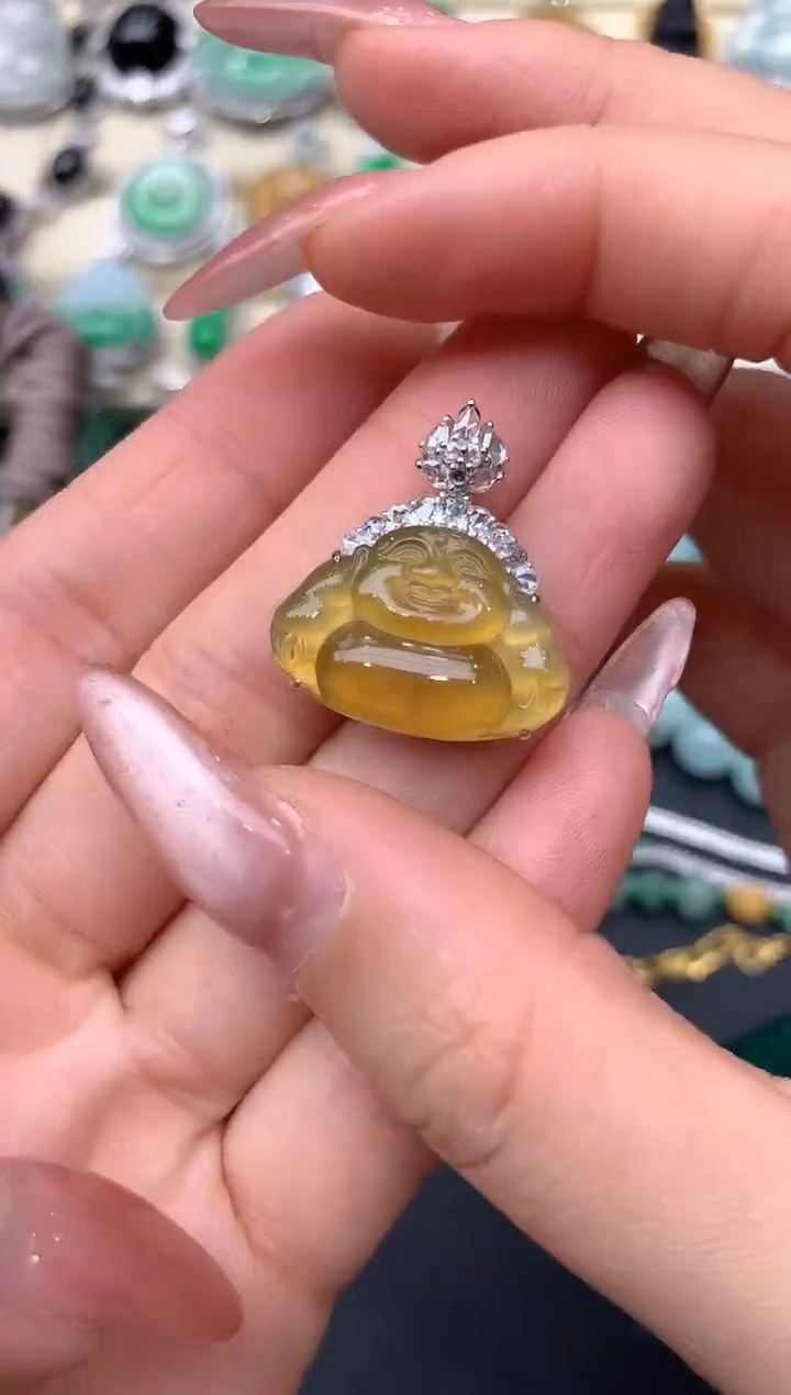 【闪购商品】翡翠颈饰18K金镶嵌215-中国好珍宝