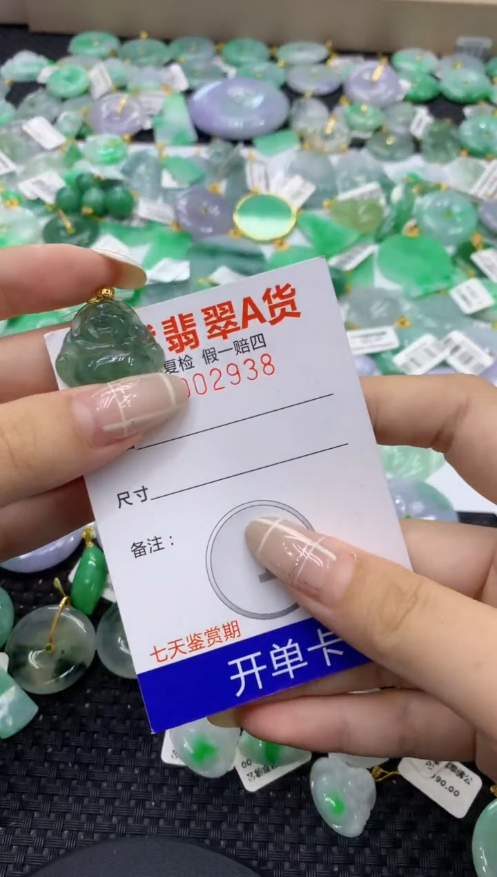 颈饰未镶嵌翡翠天然缅甸翡翠A货