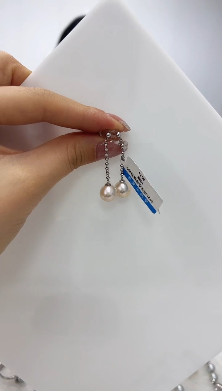 【闪购商品】淡水珍珠DA银S925镶嵌耳饰 B574
