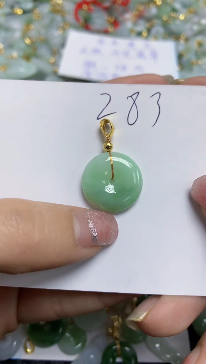 【闪购商品】翡翠颈饰合金天然A货翡翠