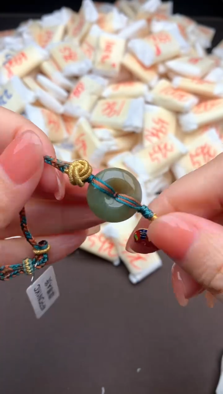 翡翠挂件银S925镶嵌一