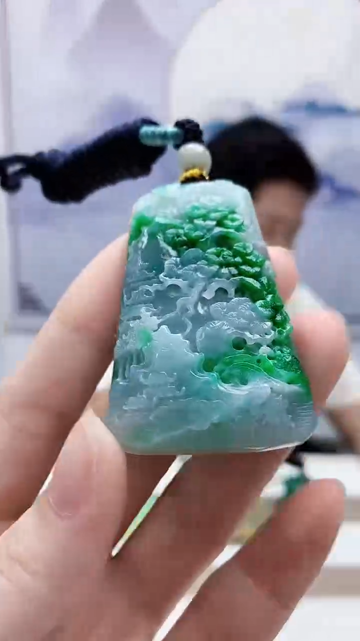 未镶嵌定制翡翠4917ry-毛货挂件49