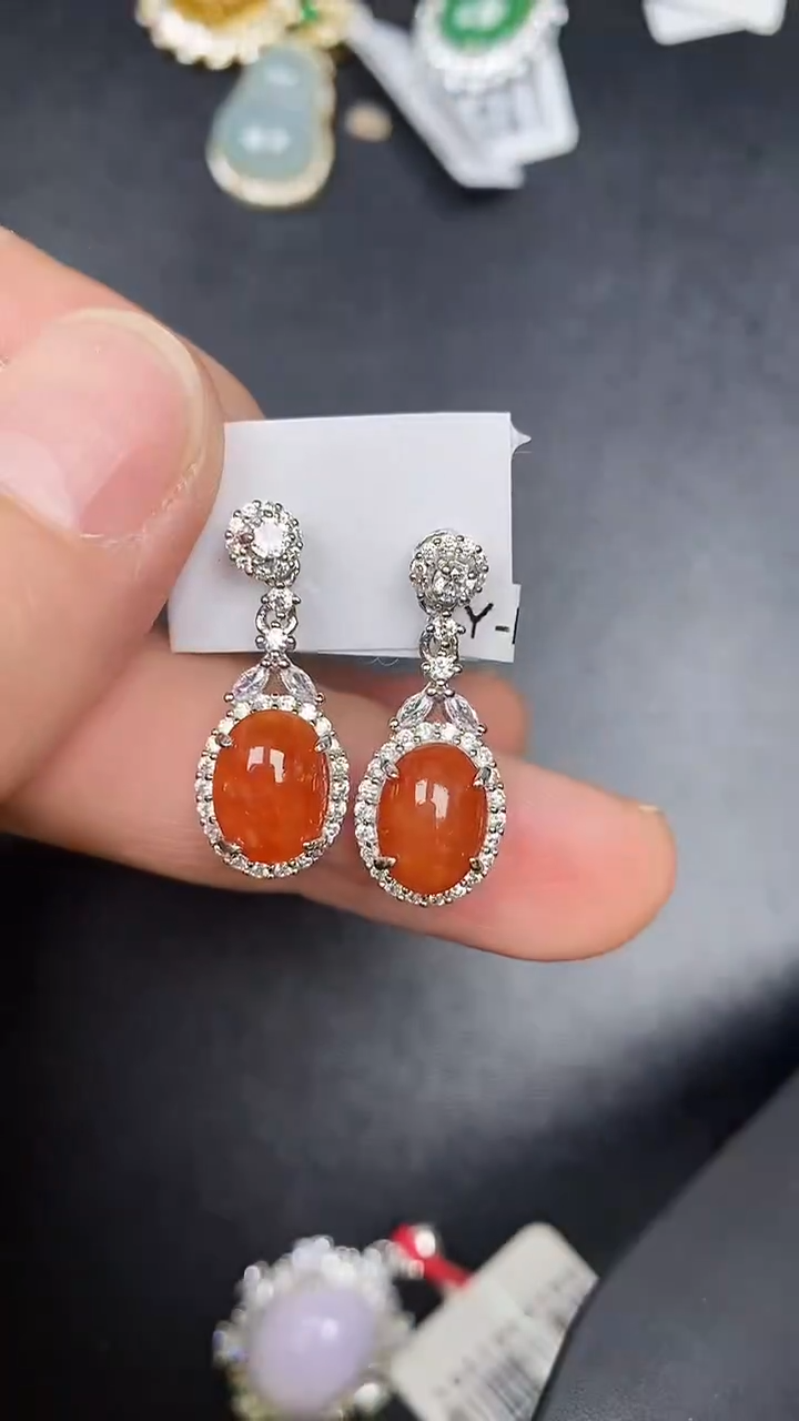 银S925镶嵌戒指翡翠3590