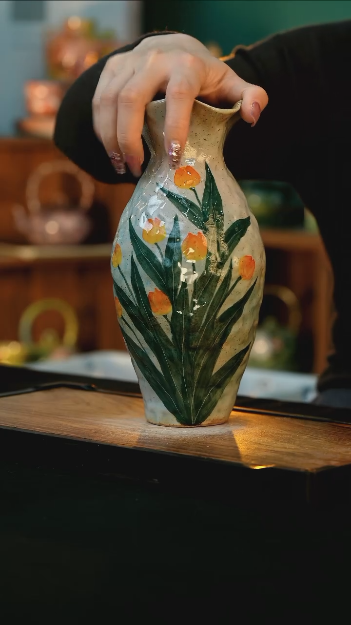 【闪购商品】杯手绘心瓷陶瓷浮力