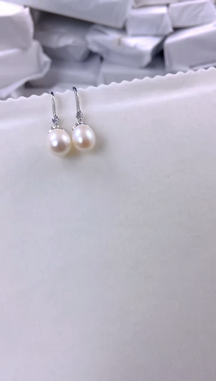 未镶嵌耳饰淡水珍珠ed1048