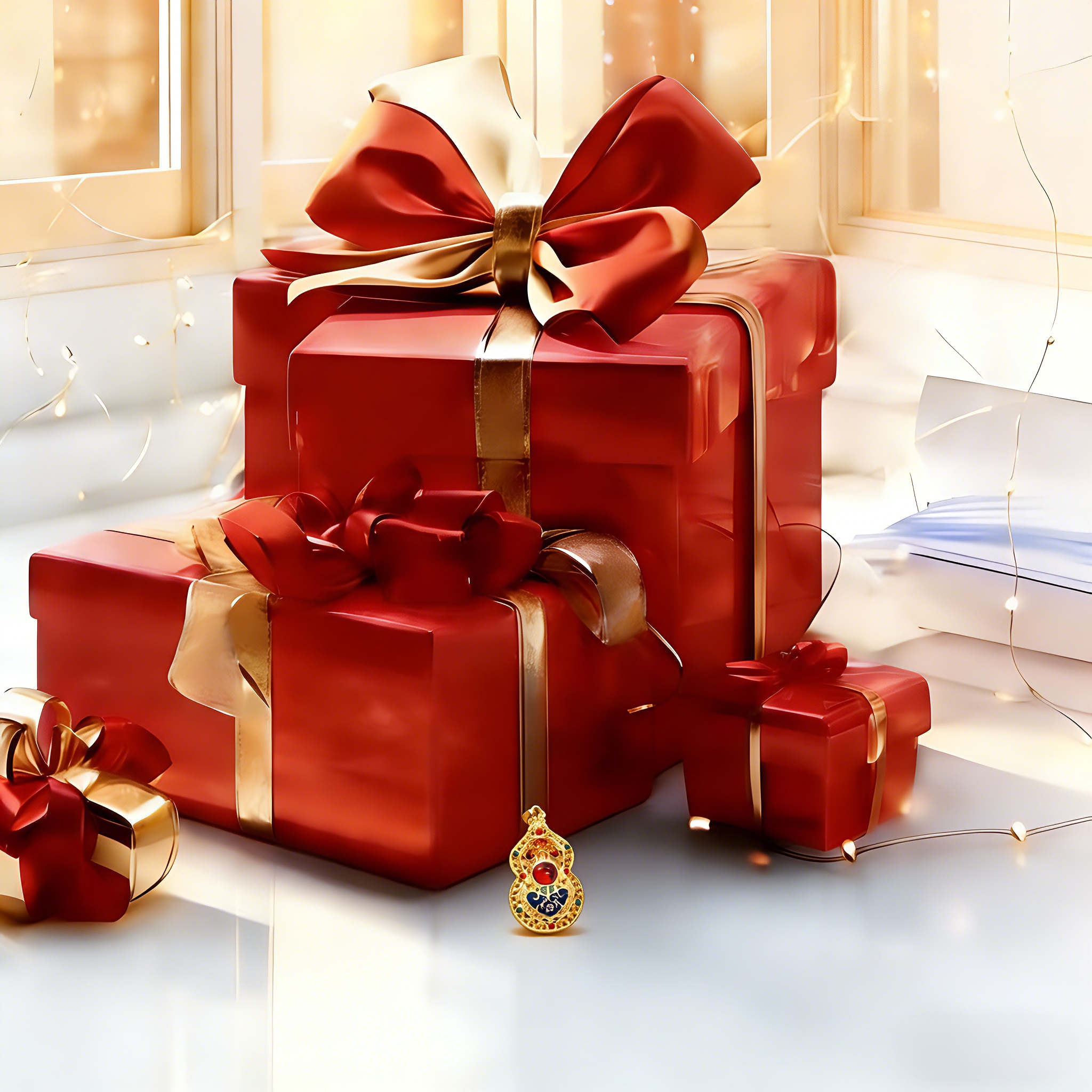 惊喜礼盒原创春节风格轻职风精品挂件F110