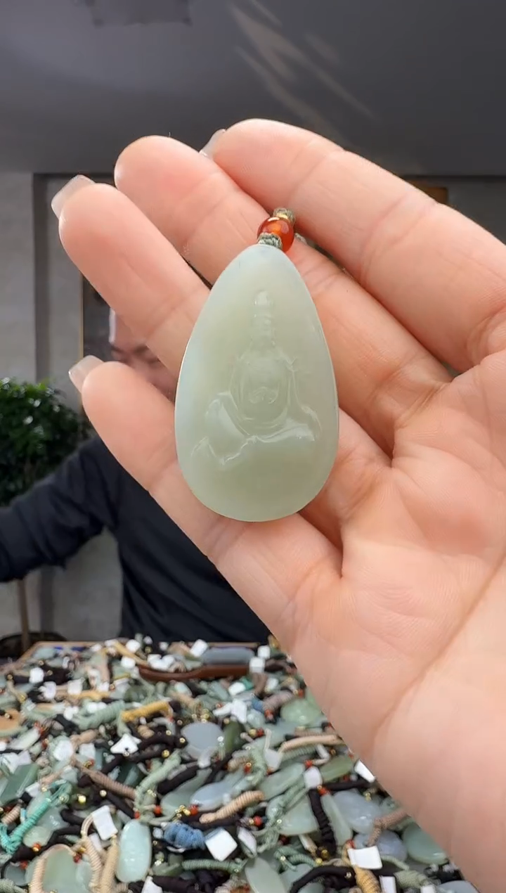 颈饰未镶嵌和田玉拍一发一多样性发货