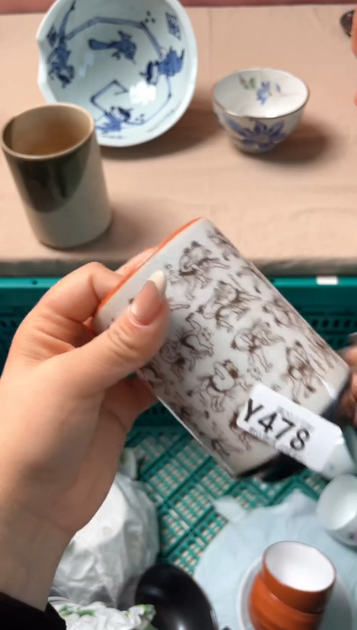 瓷片蛙**妮瓷器瓷器Y478