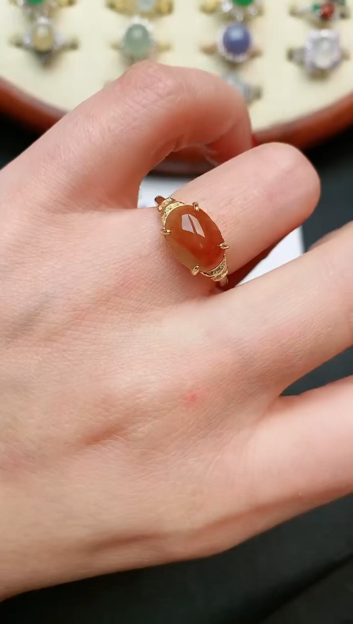 【闪购商品】翡翠戒指银S925镶嵌....