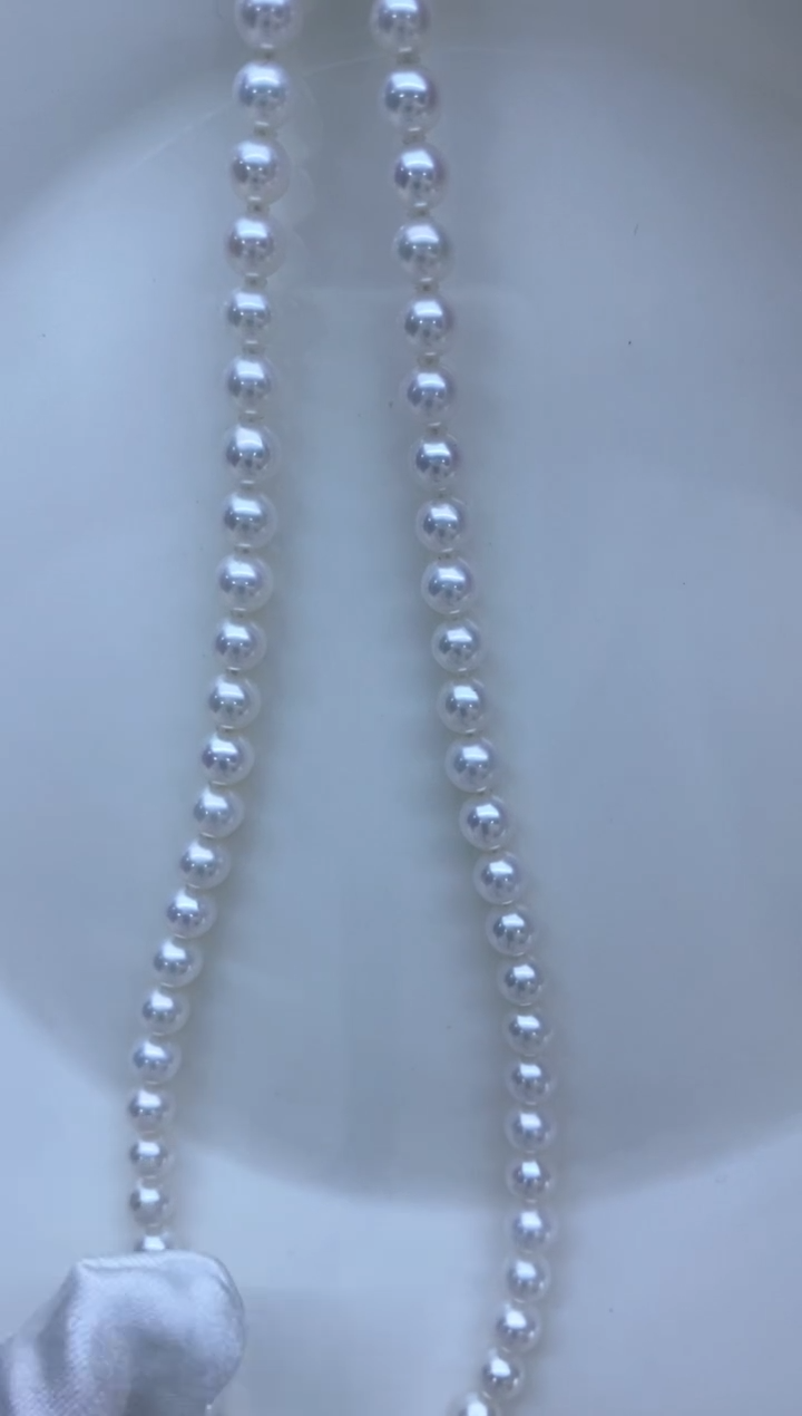 【闪购商品】淡水珍珠项链银S925镶嵌6-7