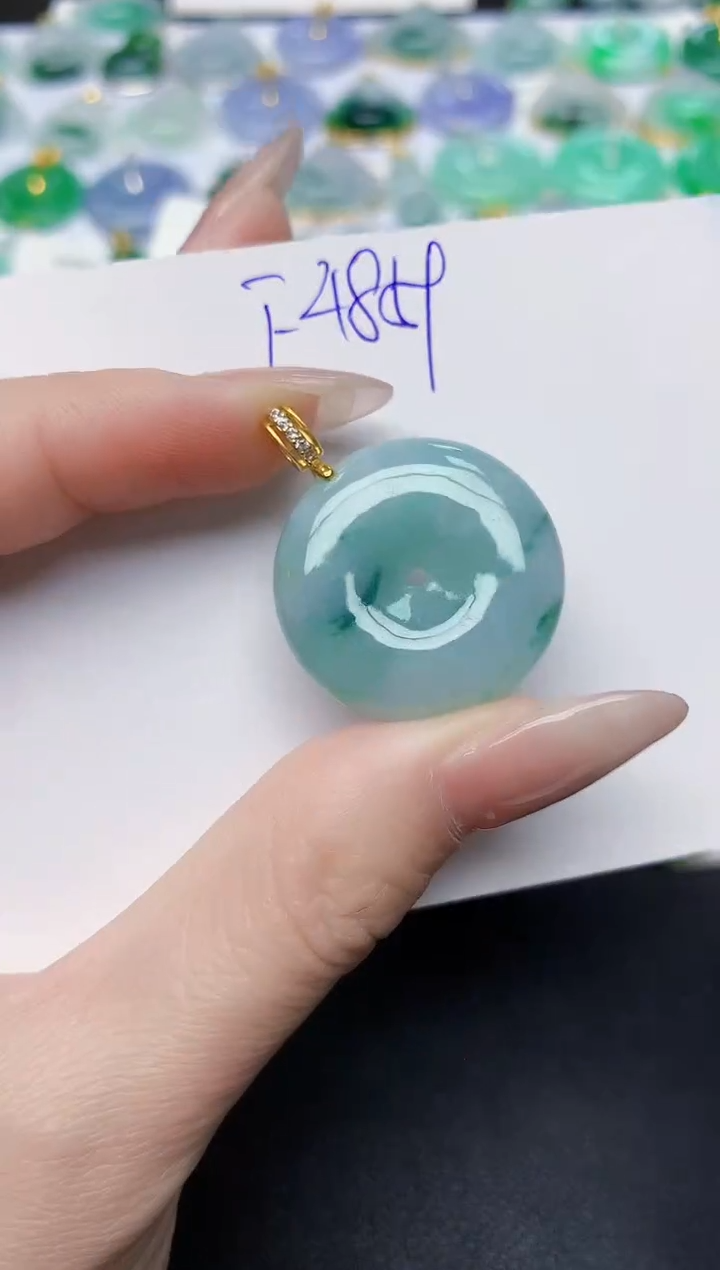 颈饰未镶嵌翡翠天然缅甸A货翡翠百元以上9元证书费自理