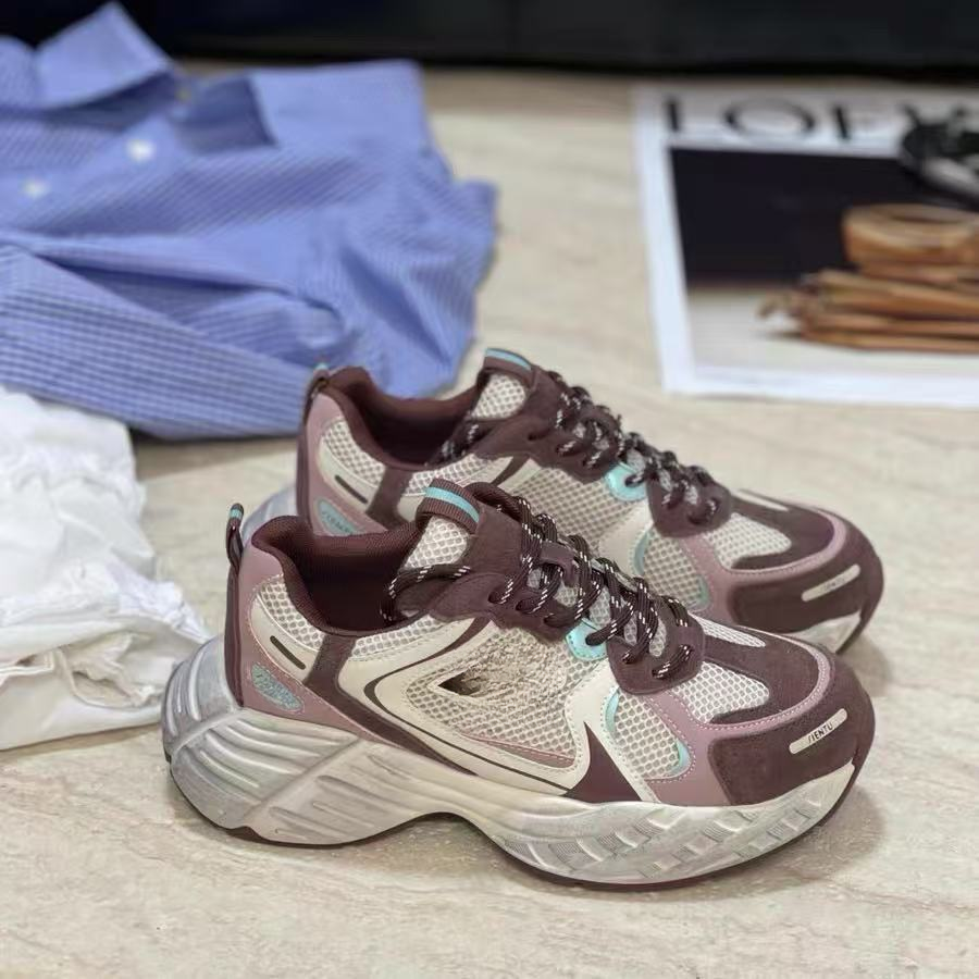 【888】611/1122-1/135  春新款时尚拼色厚底老爹鞋女松糕运动鞋