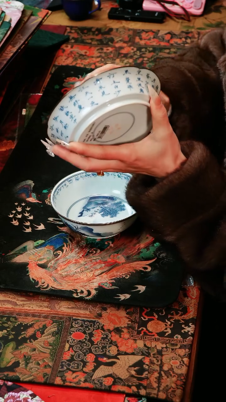 【闪购商品】摆件别具一阁布艺尺寸月照壶承