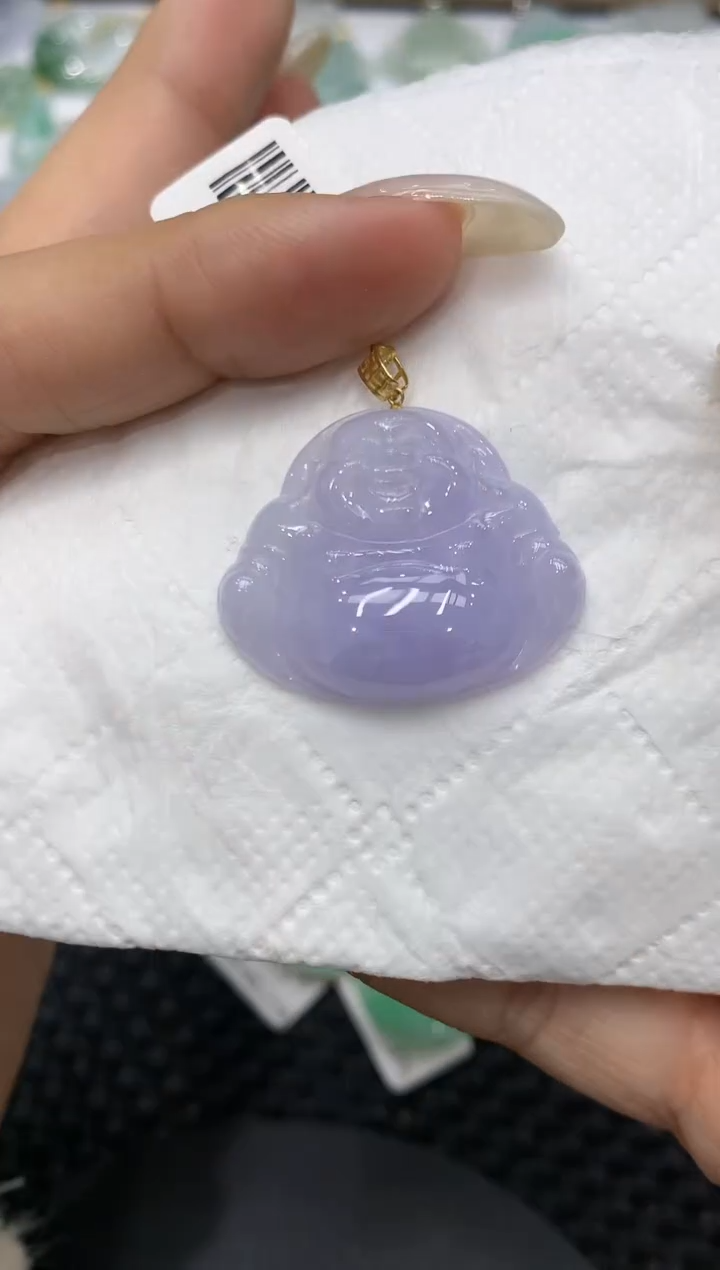 颈饰18K金镶嵌翡翠111111111111