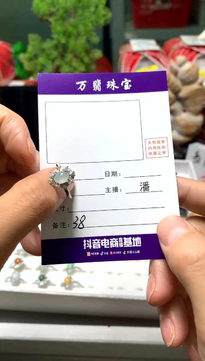 【闪购商品】翡翠戒指合金01/12潘0038