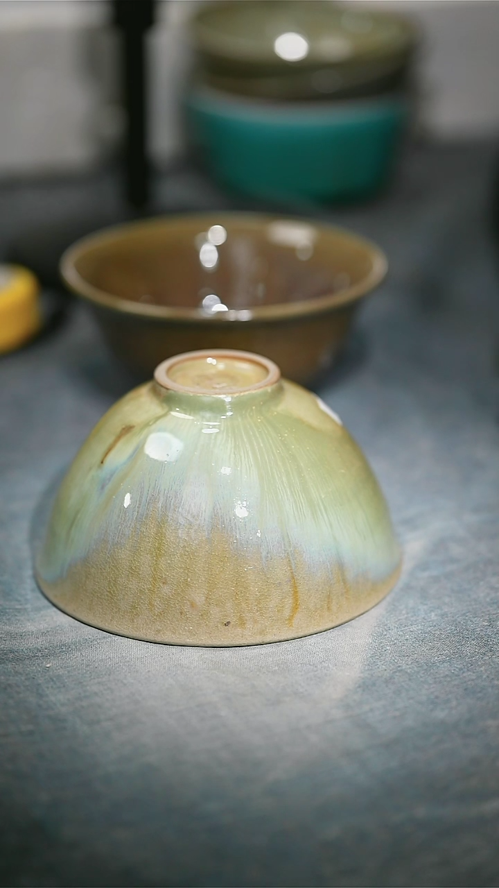 【闪购商品】碗浪鬼柴烧釉绘柴烧