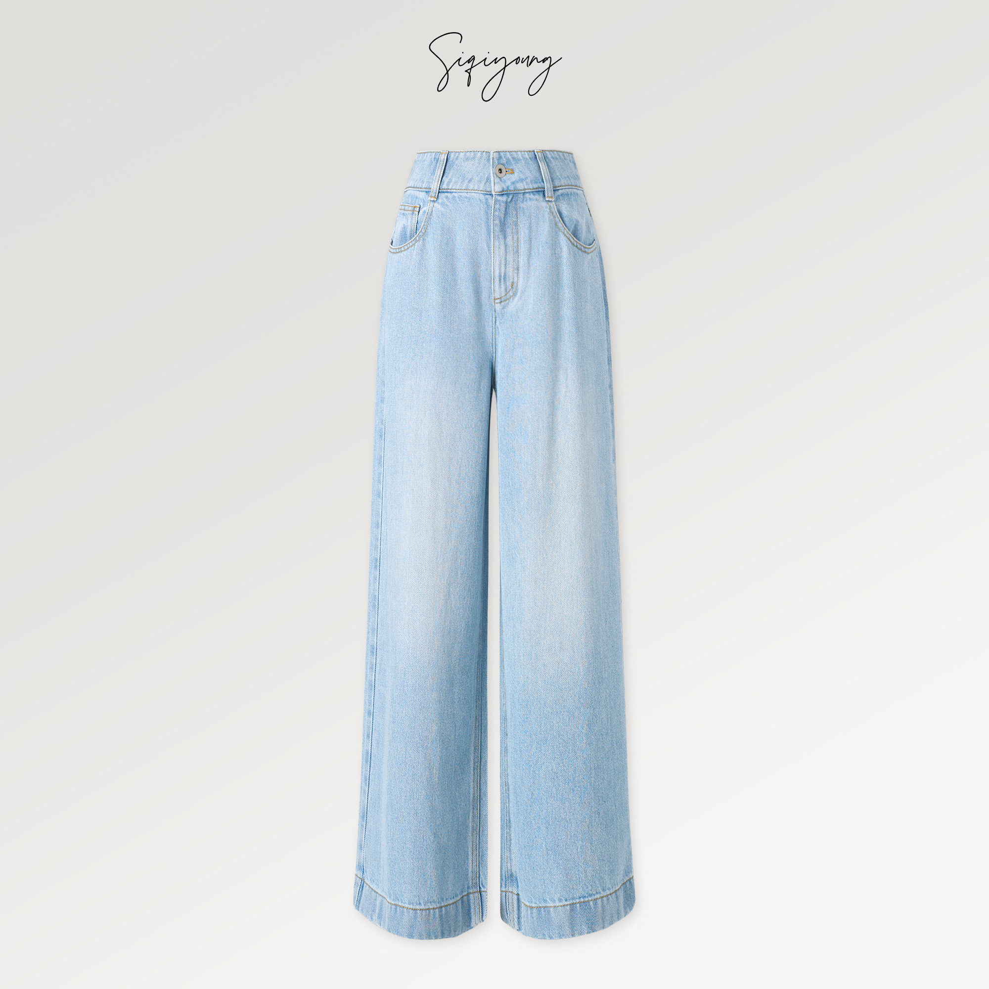 SIQIYOUNG 巴黎系列-阔腿牛仔裤