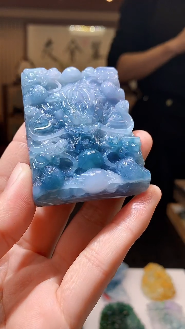 【闪购商品】定制翡翠未镶嵌1085hm-毛货挂件17
