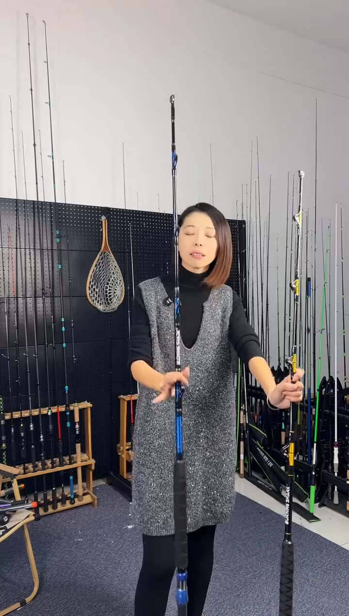 1.8m以下碳素6号船钓杆金色1.68米（瑕疵尾货竿没有售后，介意勿拍）