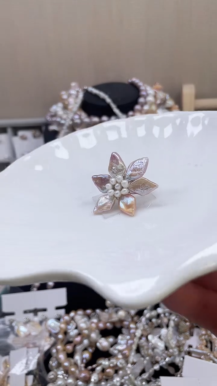 未镶嵌戒指淡水珍珠【纯恬饰品】