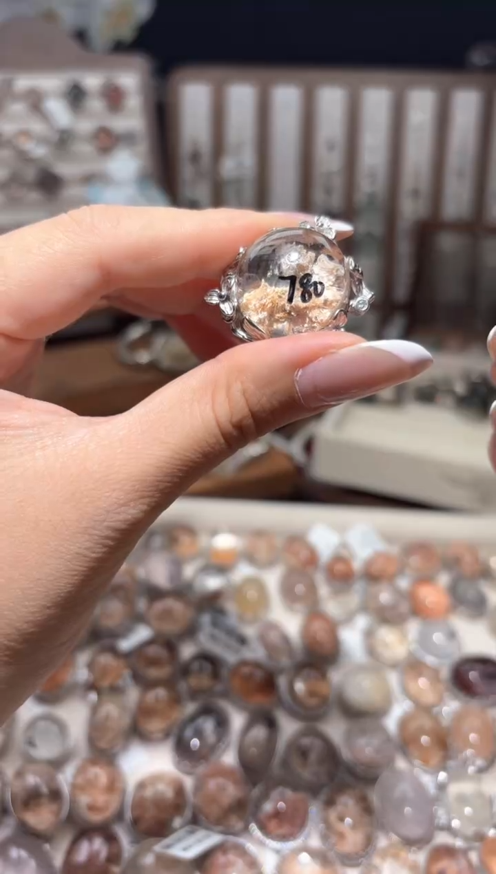 水晶手链银S925镶嵌_****闲设计手串