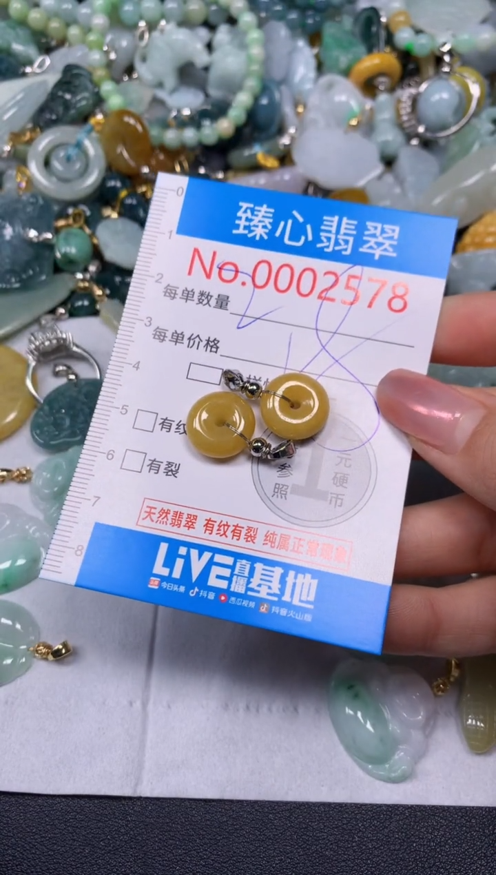 【闪购商品】翡翠颈饰未镶嵌含绳0002578
