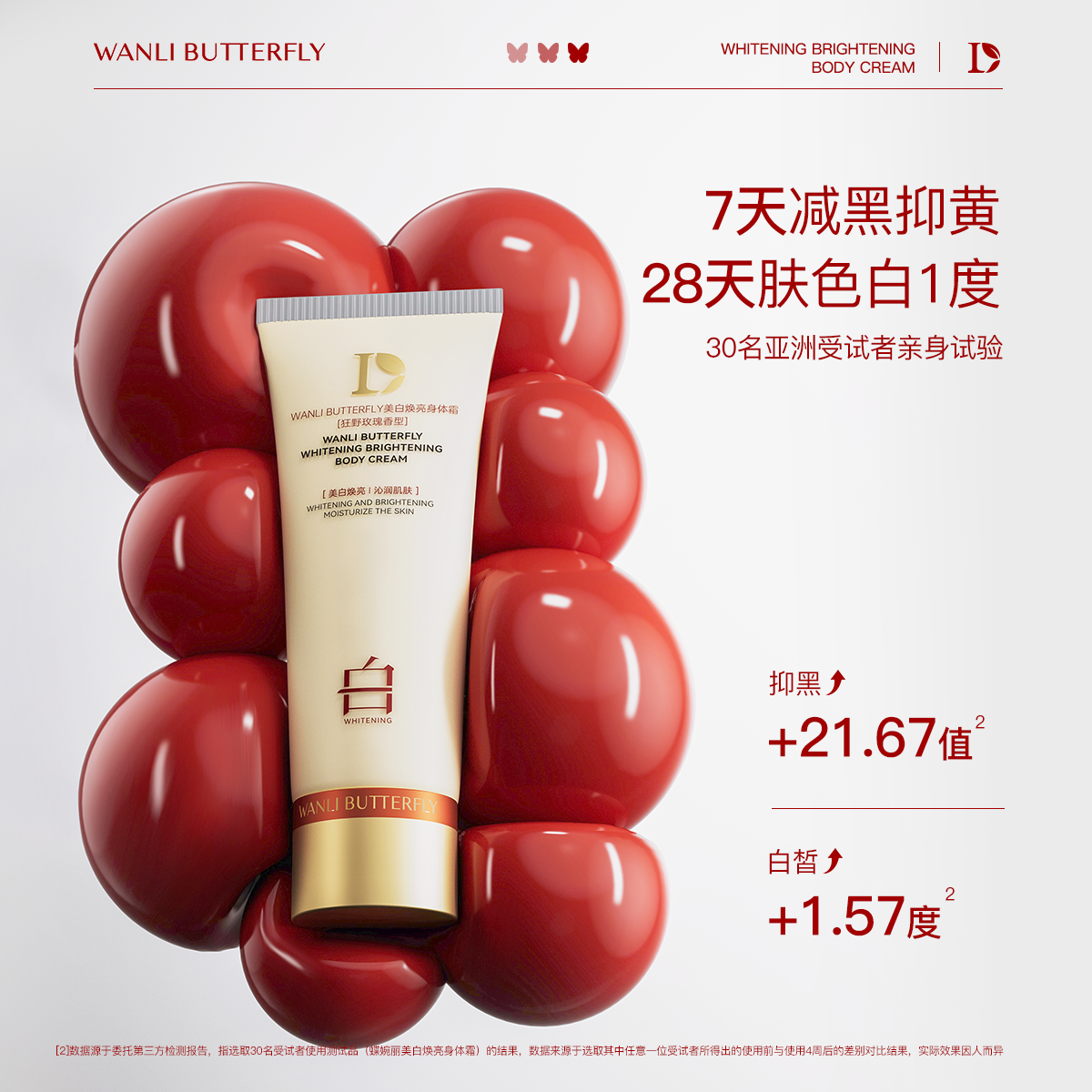 WANLI BUTTERFLY/蝶婉丽美白焕亮身体霜