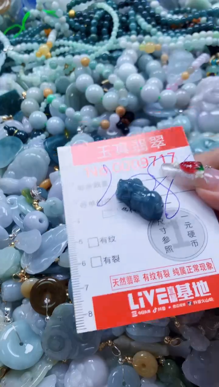 翡翠未镶嵌吊坠(不含链)9717