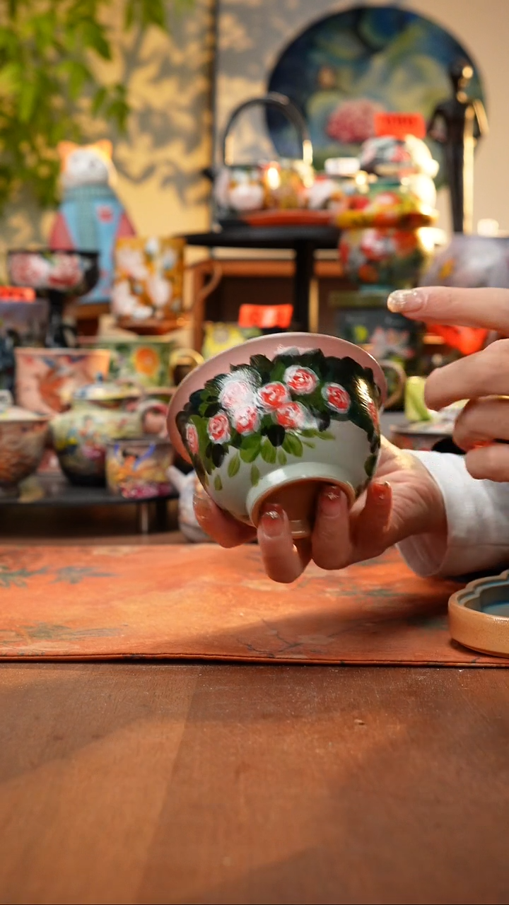 瓷片景德镇手工手绘730