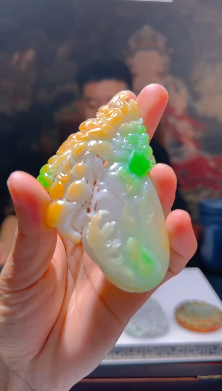 【闪购商品】定制翡翠未镶嵌L-@@QJSX305043