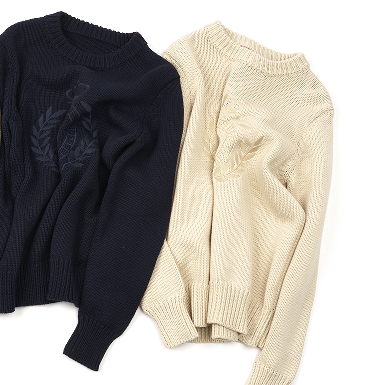 陶总【皇冠麦穗毛衣】长袖时尚休闲百搭半高领圆领秋冬22MY2083