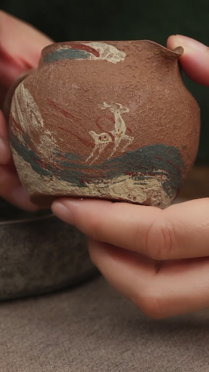 茶壶紫砂归心系列鹿鸣公道杯