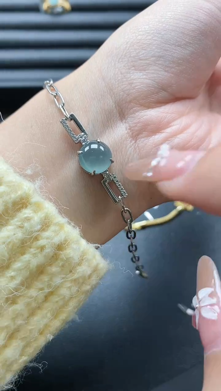 【闪购商品】翡翠戒指银S925镶嵌15151