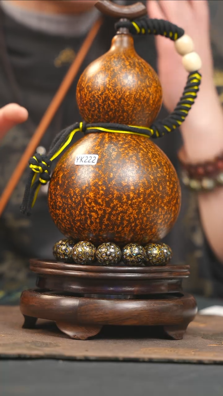 【闪购商品】YK222大漆酒葫芦不包手串及旋转底座