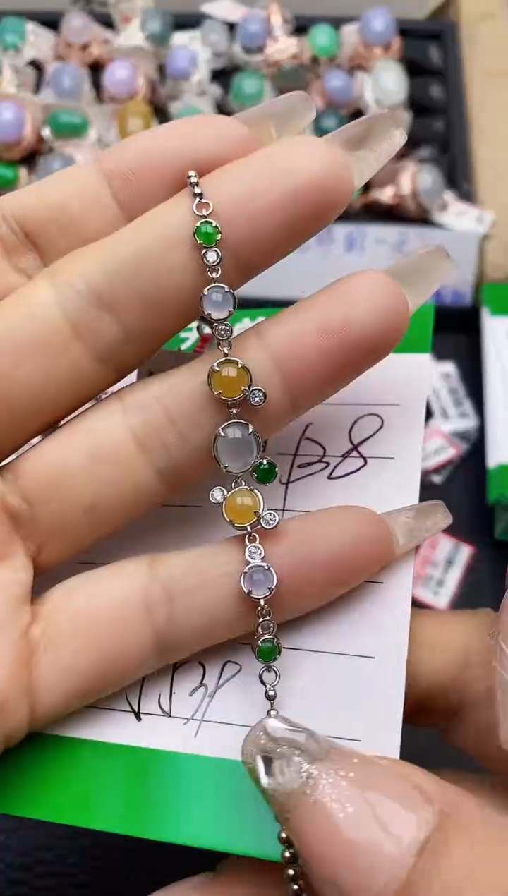 【闪购商品】翡翠戒指银S925镶嵌5539