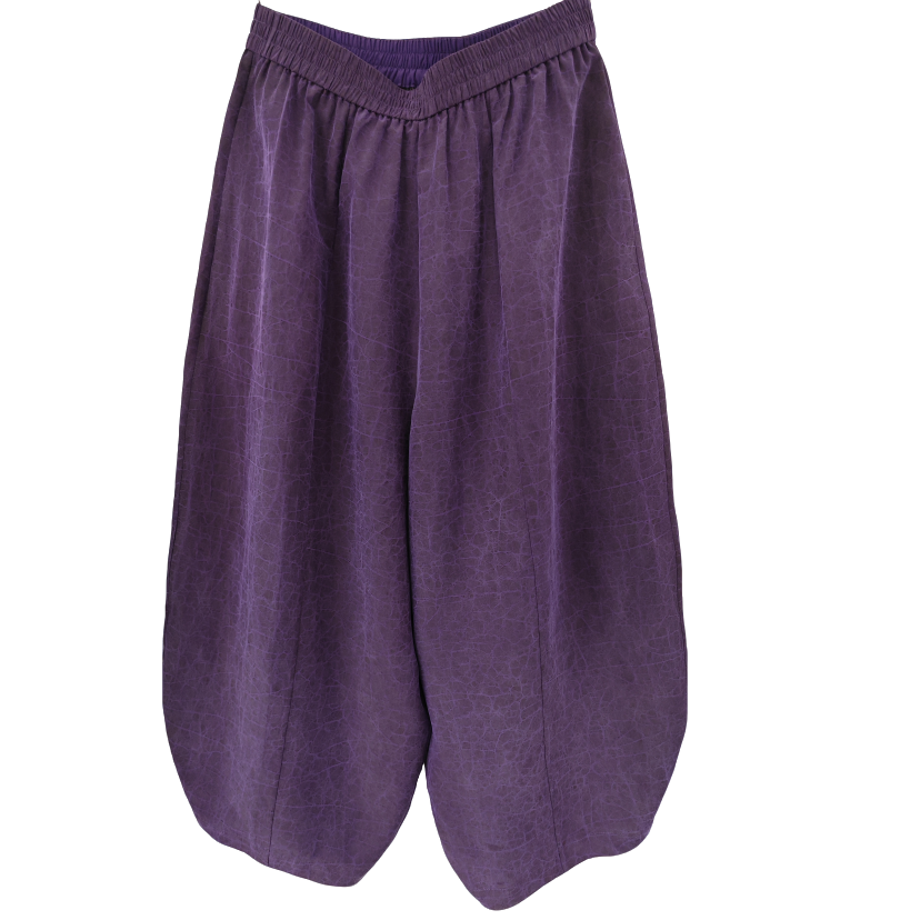 青娘子香夫人休闲松紧腰宽松阔腿裤60818