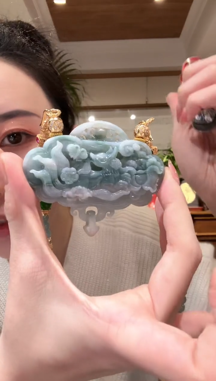 【闪购商品】翡翠颈饰未镶嵌国风
