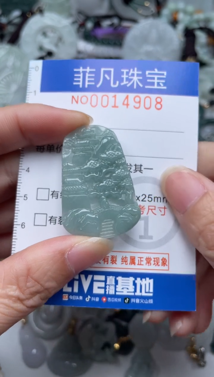 颈饰未镶嵌翡翠14908