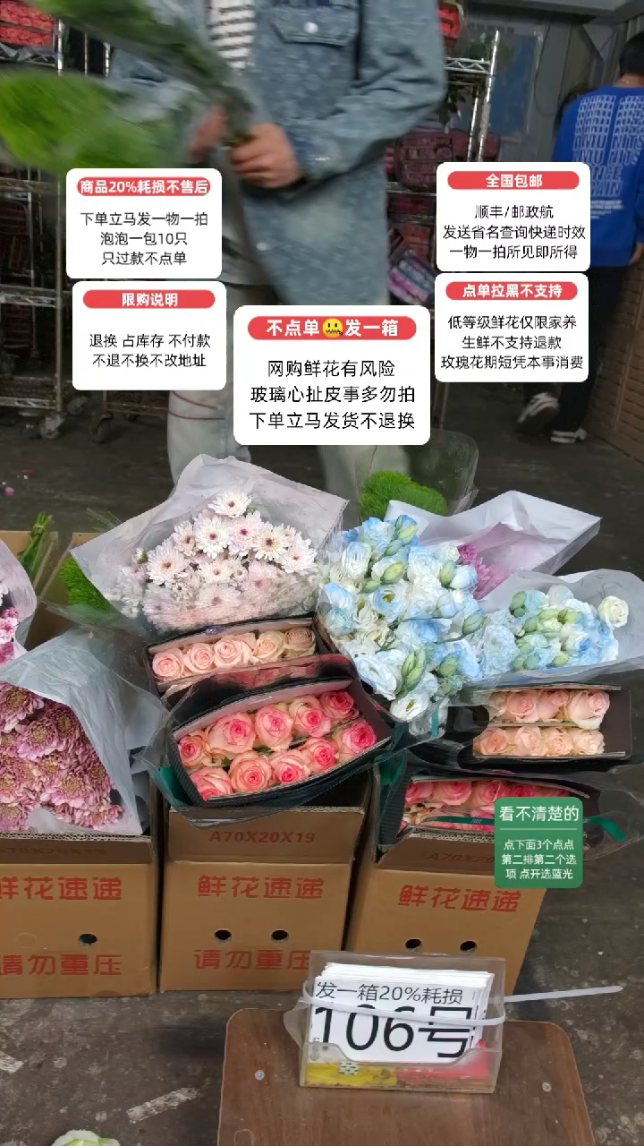 20%耗损发一箱❤号106