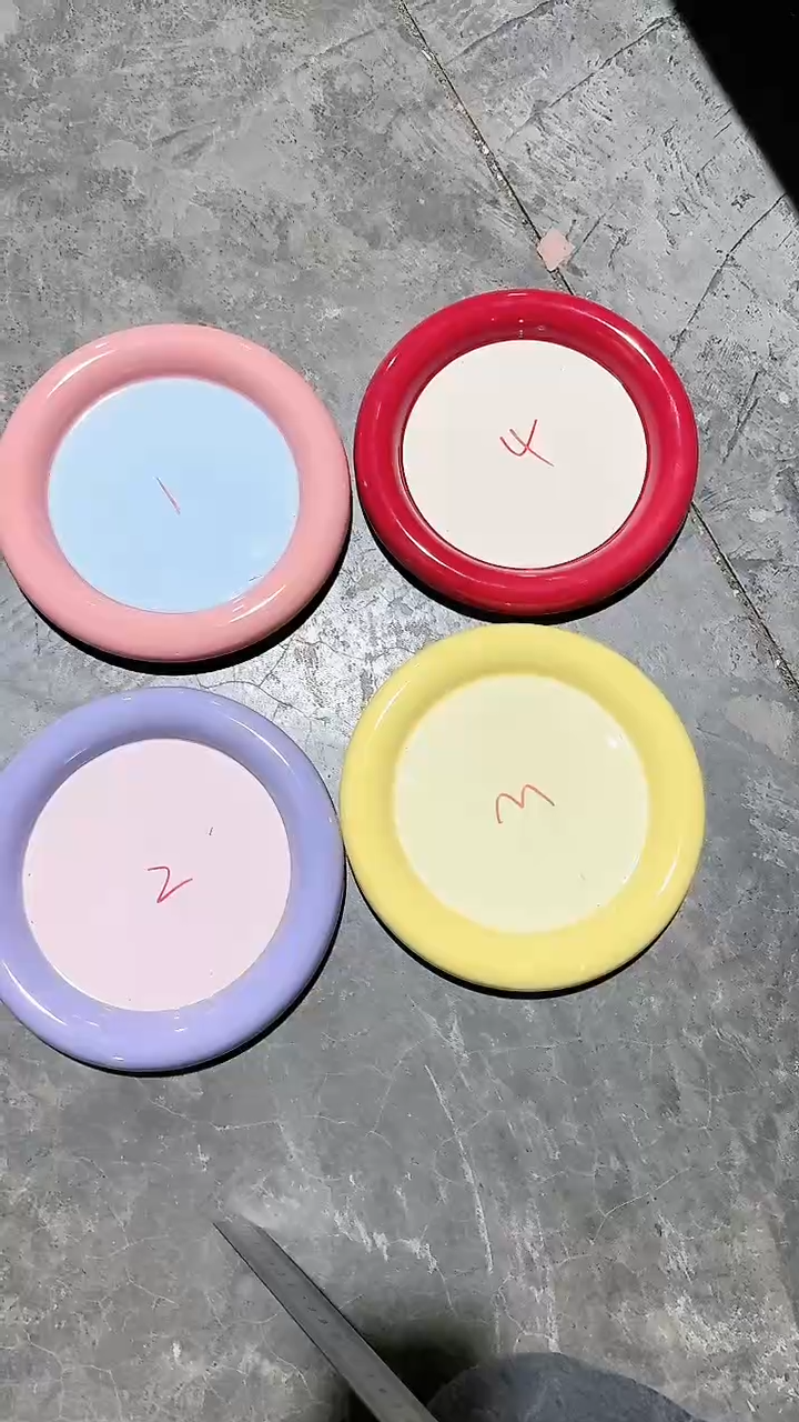 【闪购商品】瓷片4个盘 微瑕凑满20元包邮