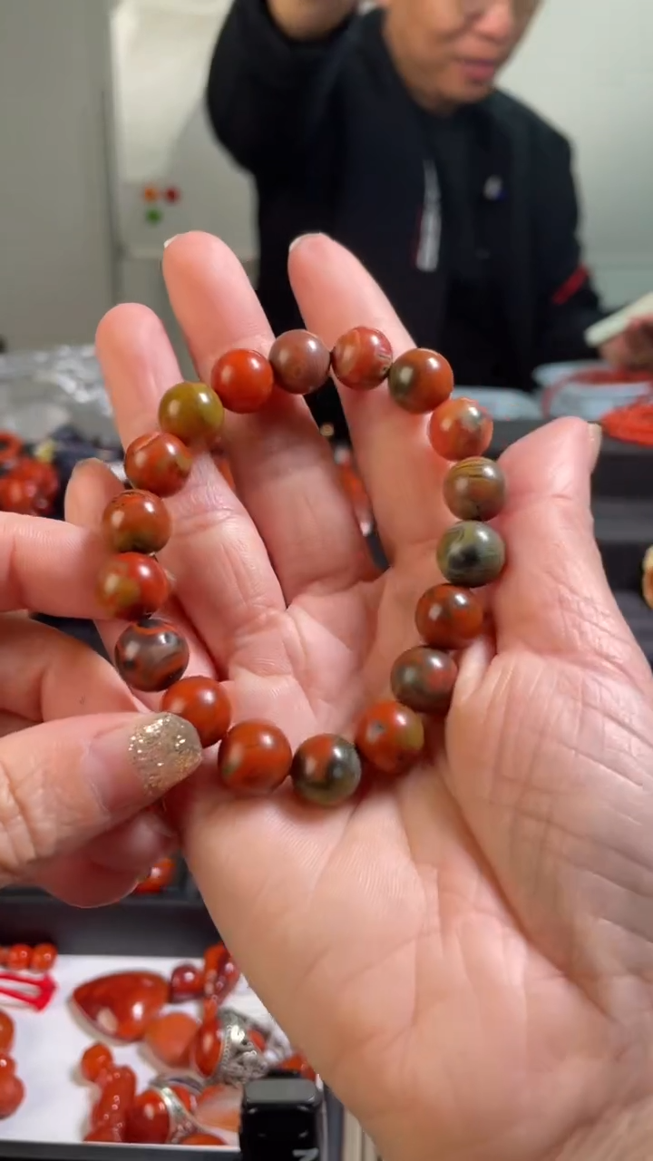 【闪购商品】玛瑙/玉髓配饰未镶嵌48 圆珠手串10+