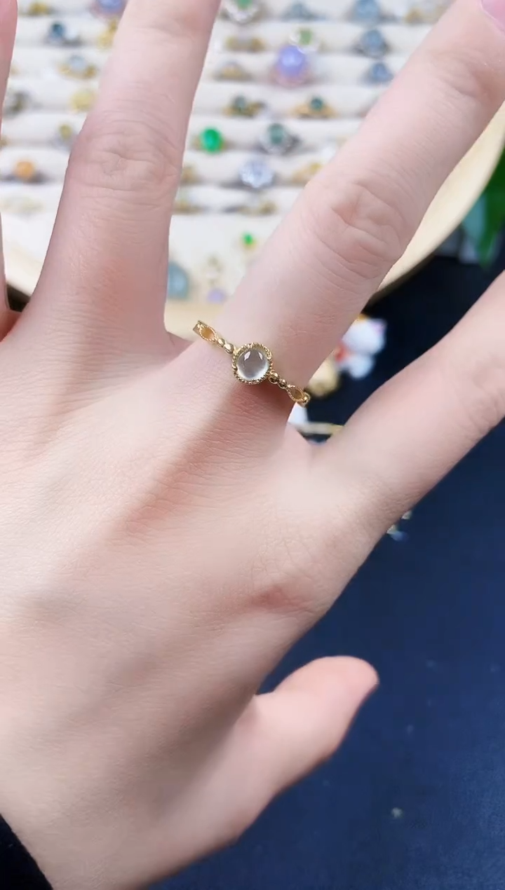 【闪购商品】翡翠戒指银S925镶嵌24522555