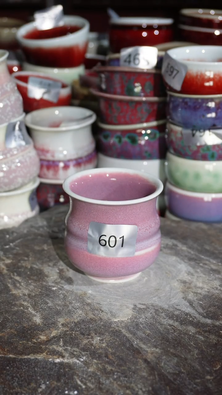 摆件陶精品窑变钧瓷茶器