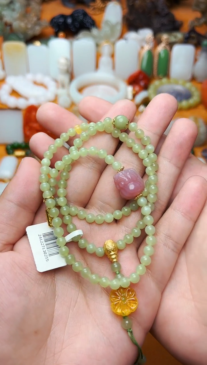 【闪购商品】和田玉手串未镶嵌多圈手串
