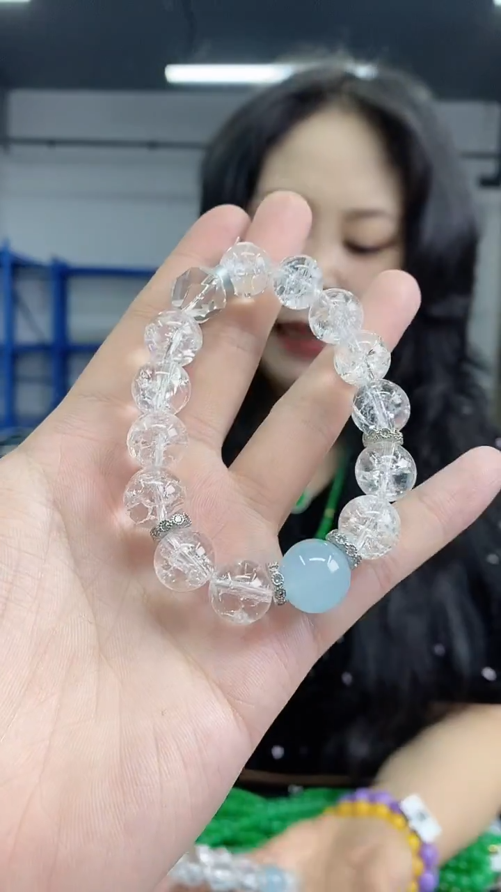未镶嵌手链水晶闪购链接 多样性发其一颜色微差