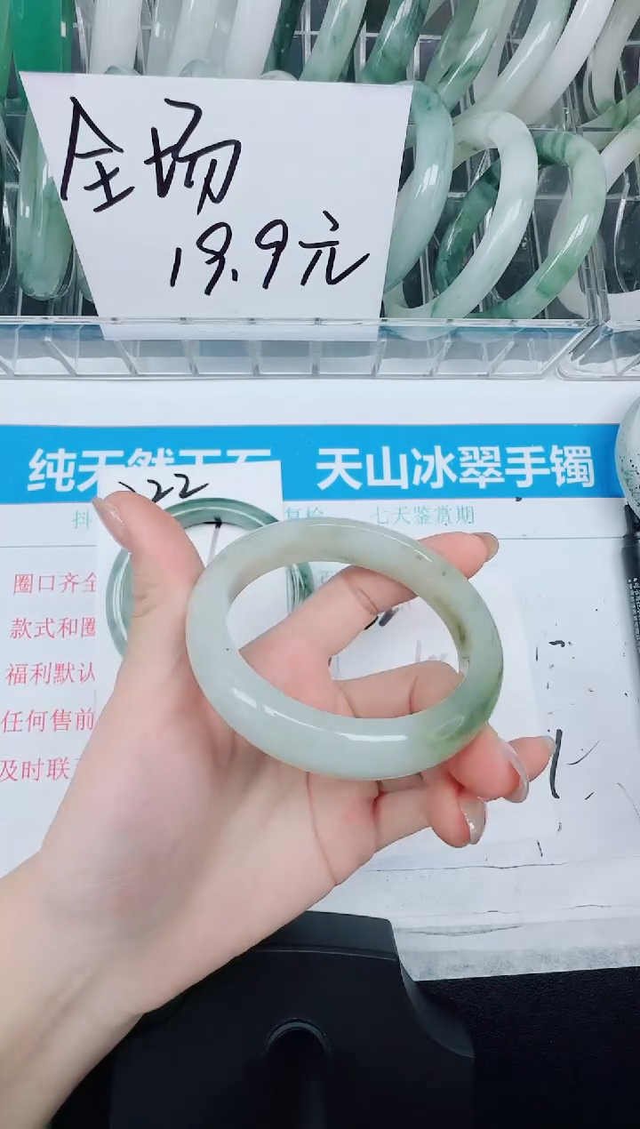 未镶嵌手镯石英质玉223-54.9